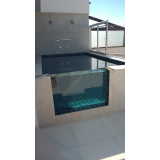 preço de projeto piscina de vidro Jardim Guanabara