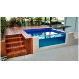 projeto piscina de vidro Laranjeiras